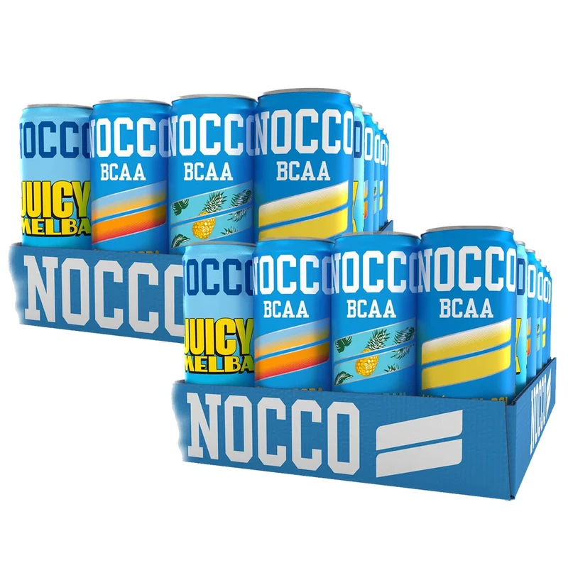 48 x NOCCO BCAA / BCAA+ 330 ml Mixflak