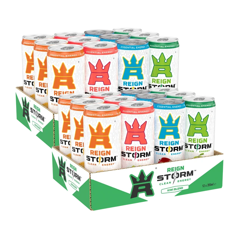 24 x Reign Storm Energy 355 ml Mixflak