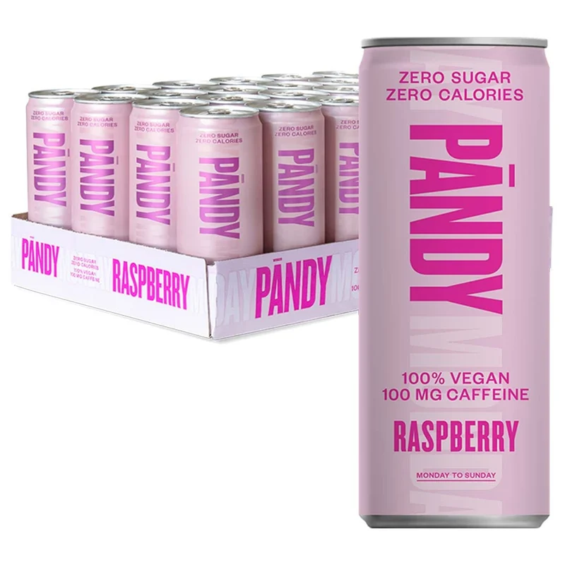 24 x Pändy Soda Energy Drink 330 ml Raspberry