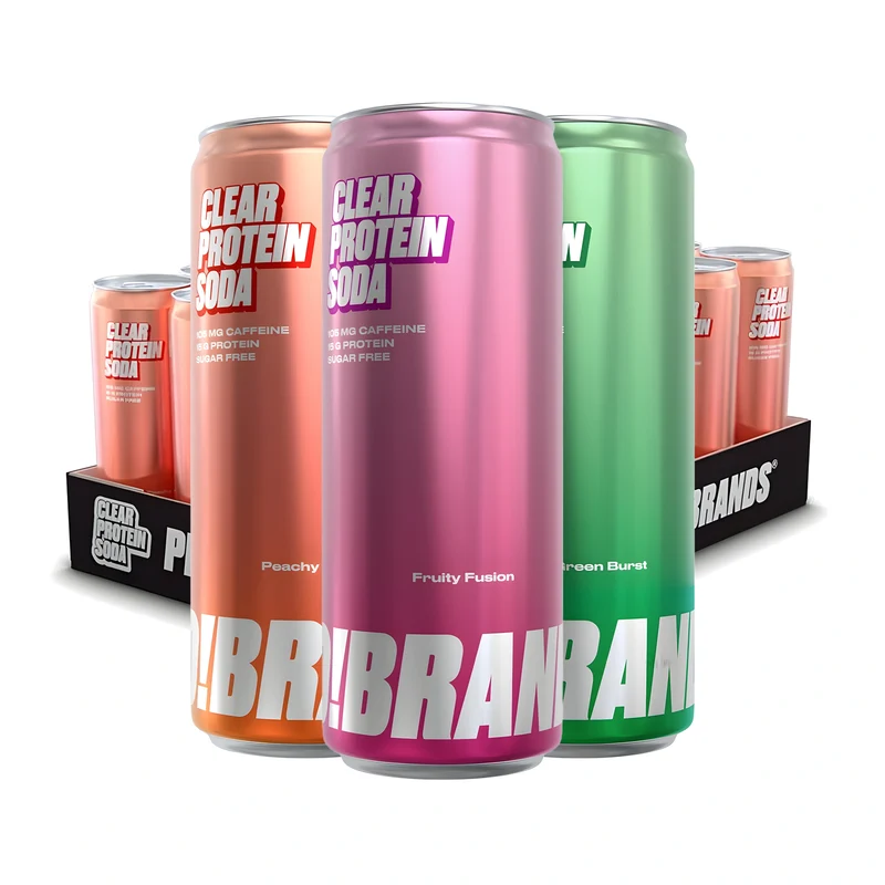 24 x Pro Brands Clear Protein Soda 330 ml Mixflak