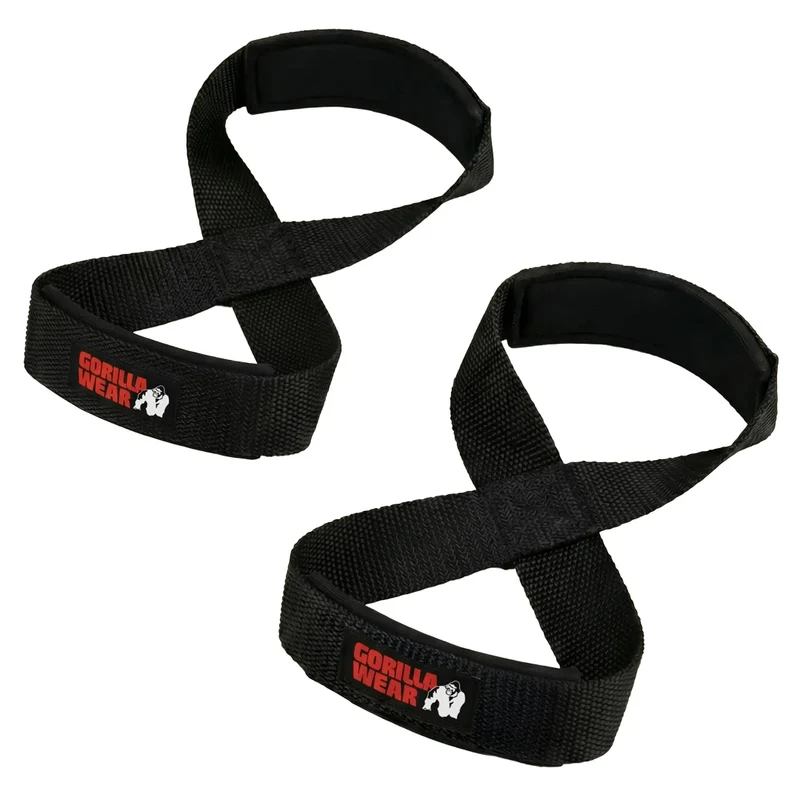 Gorilla Wear Figure 8 Lifting Straps black