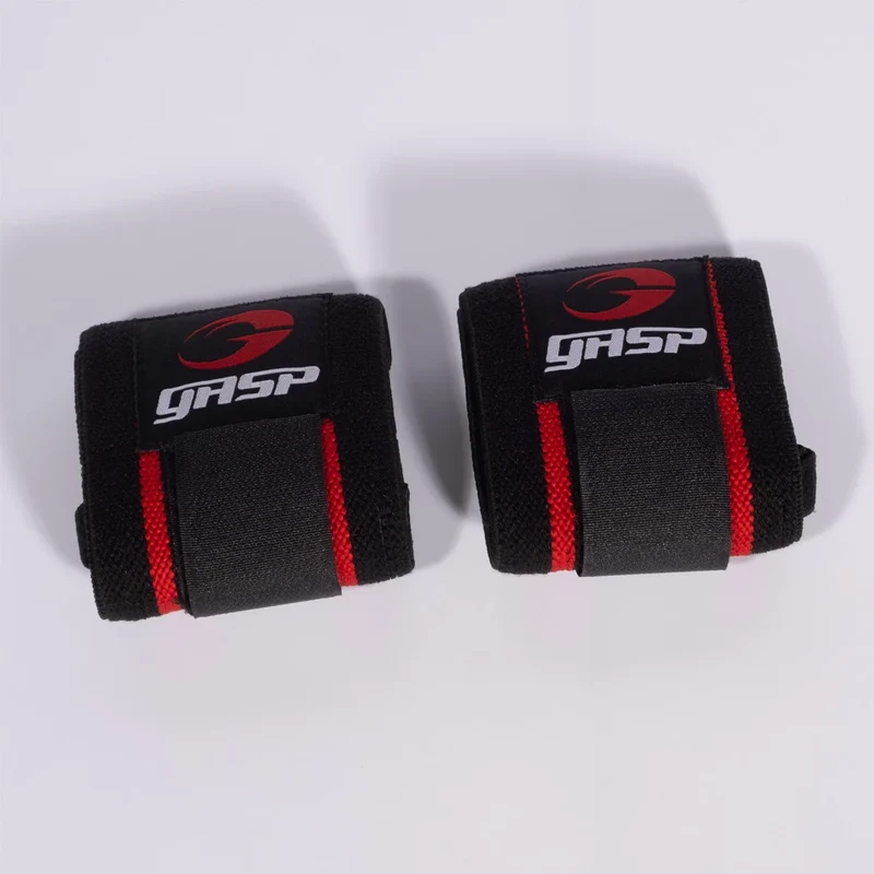 GASP Hardcore Wrist Wraps Black/Red
