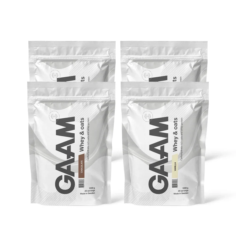 4 x GAAM Whey & Oats 1 kg