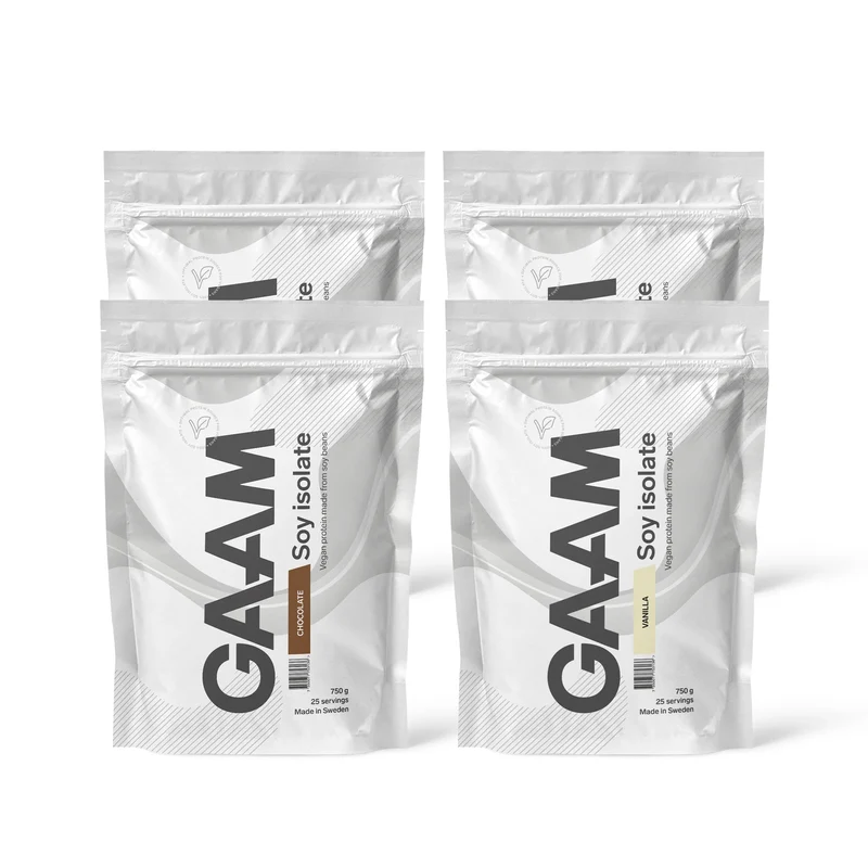 4 x GAAM Soy Isolate 750 g