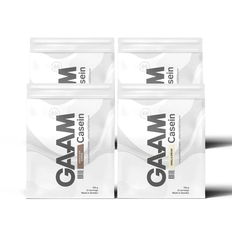 4 x GAAM Casein Kaseinprotein 750 g