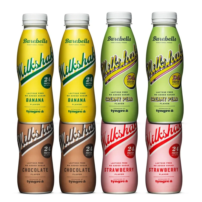 8 x Barebells Milkshake 330 ml Mixflak
