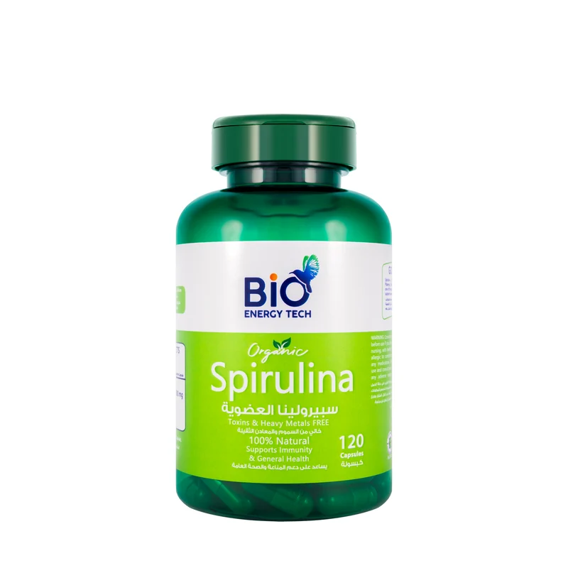 Bio Energy Tech Spirulina 120 Capsules