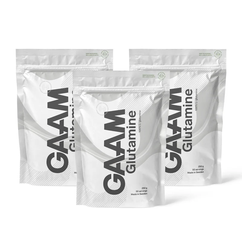 3 x GAAM Glutamine 250 g