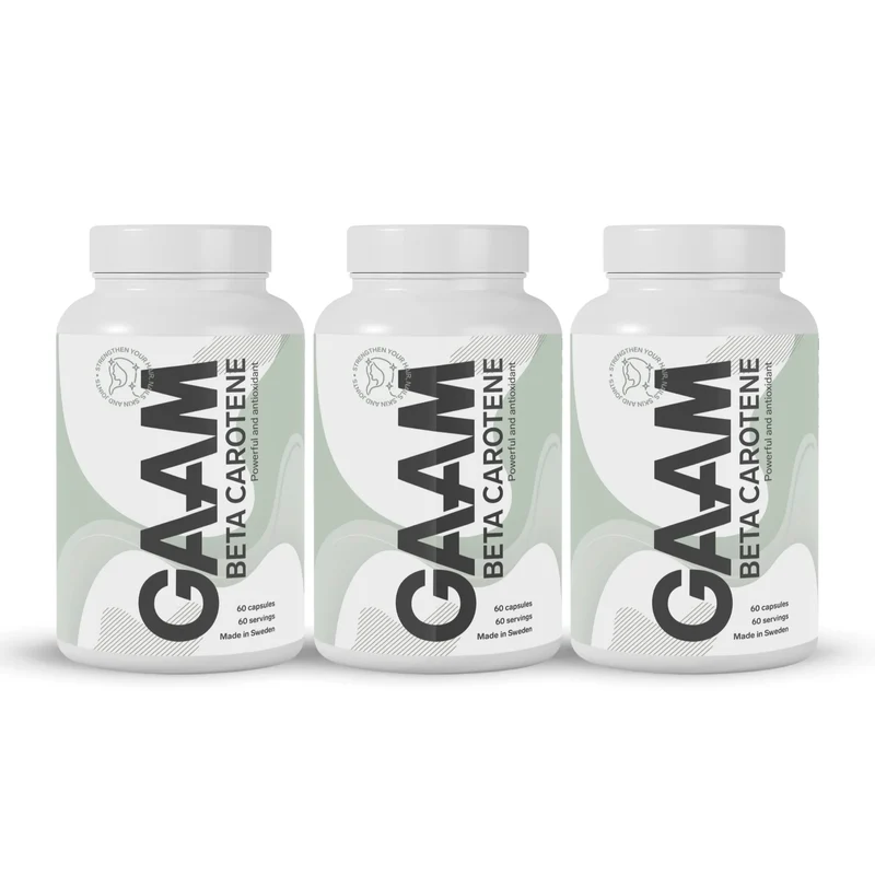 3 x GAAM Betakaroten 60 caps