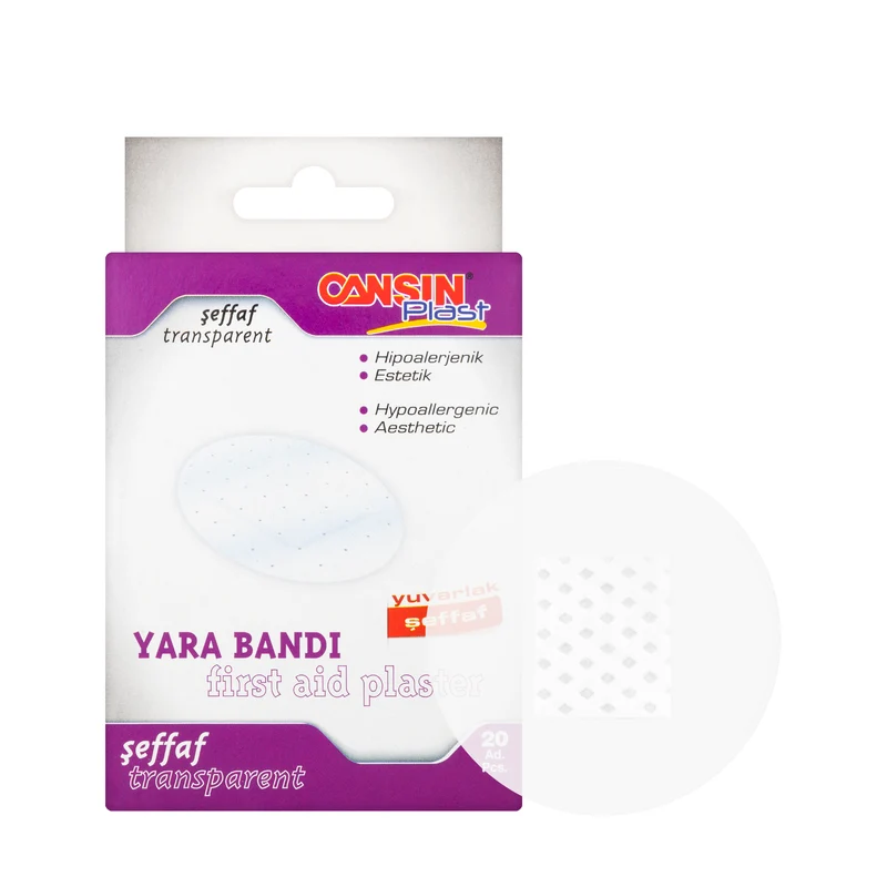 Cansinplast Round Transparent Plasters 20 Pieces