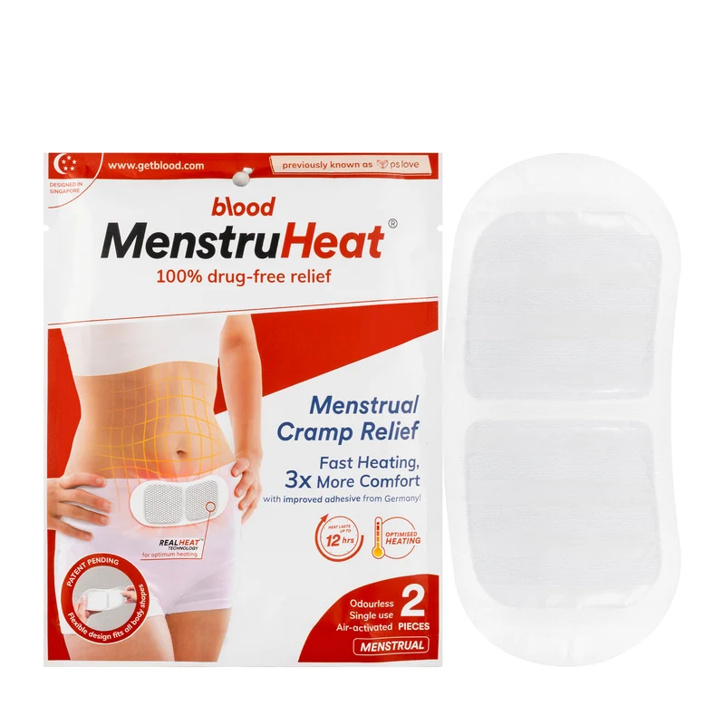 PS Love Blood Menstrual Heat Patch 2 Pieces