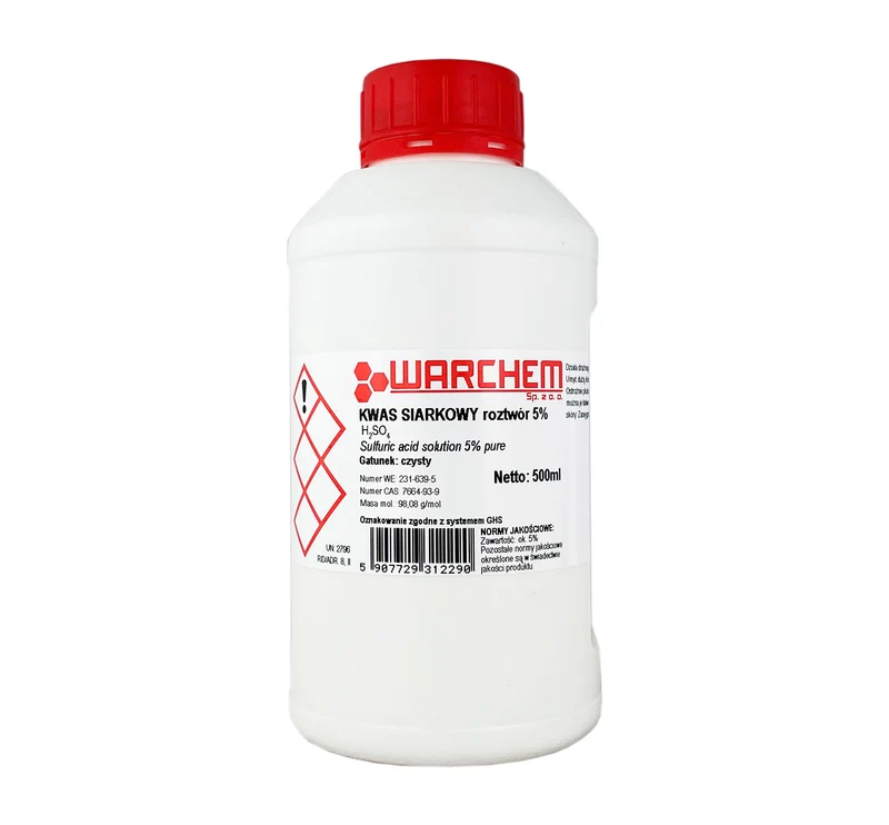 SCHWEFELSÄURE 5% - rein 500ml WARCHEM