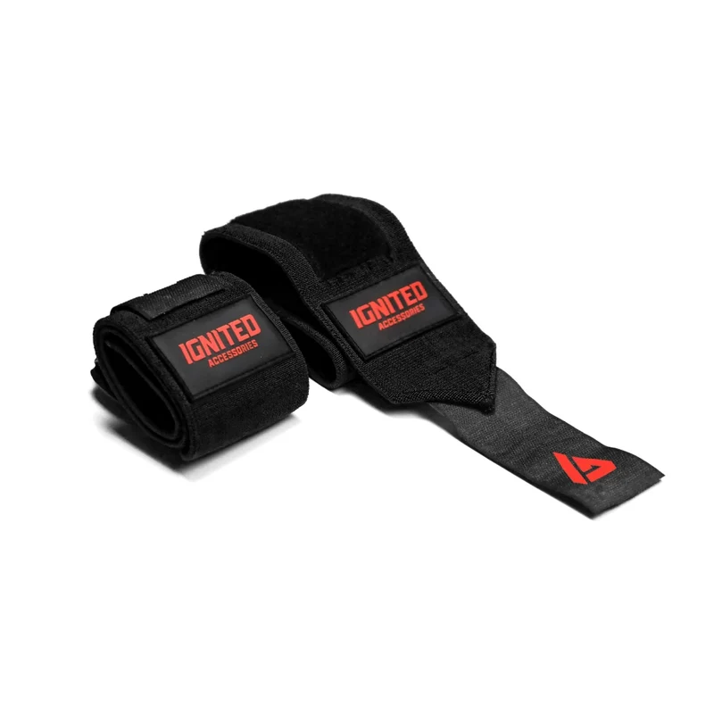 Ignited Pro Wrist Wraps Black 13"