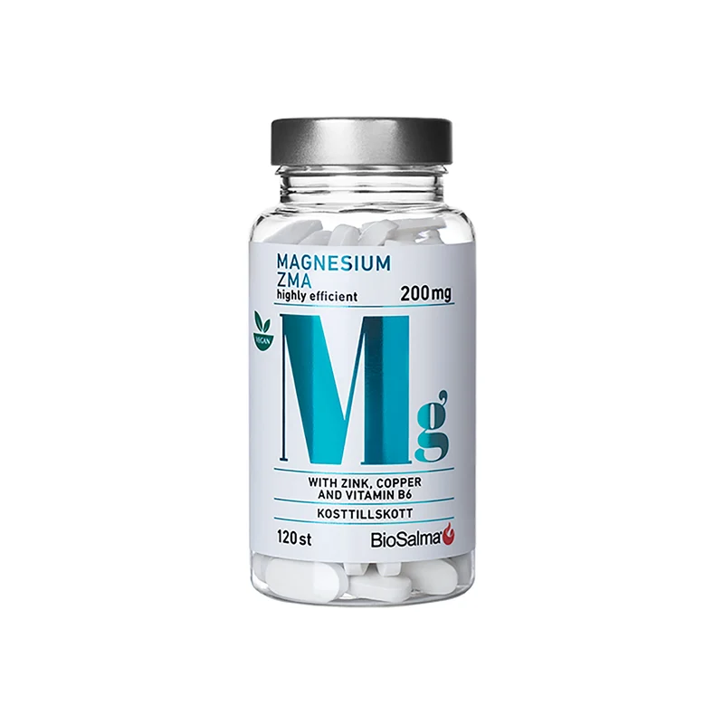 BioSalma Magnesium ZMA 200 mg 120 tabs