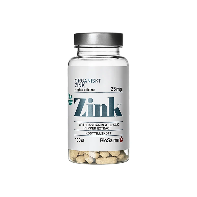 BioSalma Organiskt Zink 25 mg 100 tabs