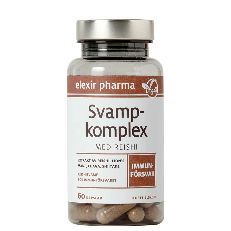Elexir Pharma Svampkomplex med Reishi 60 caps