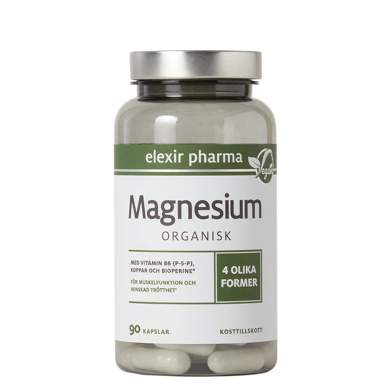 Elexir Pharma Magnesium Organisk 90 caps
