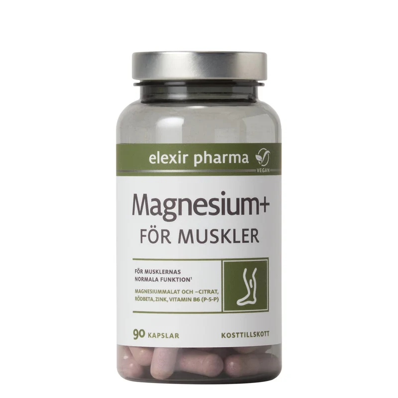 Elexir Pharma Magnesium+ För muskler 90 caps
