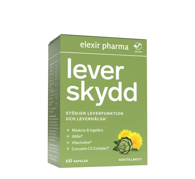 Elexir Pharma Leverskydd 60 caps