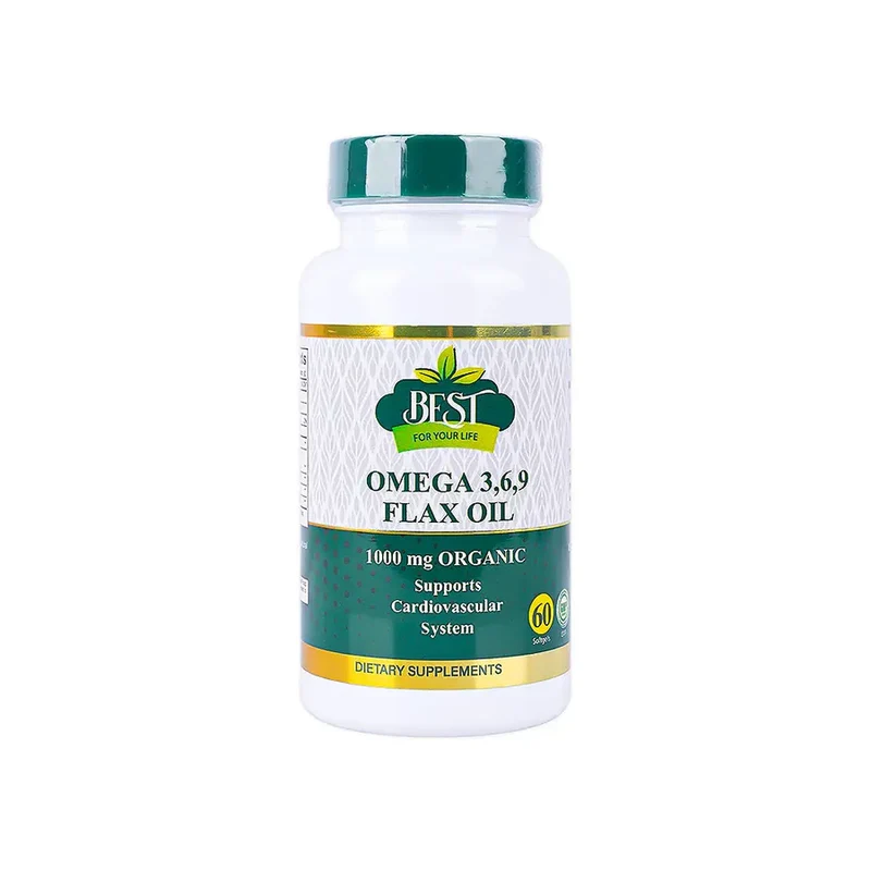 Best Omega 3-6-9 Flax Oil 1000 Mg 60 Softgel