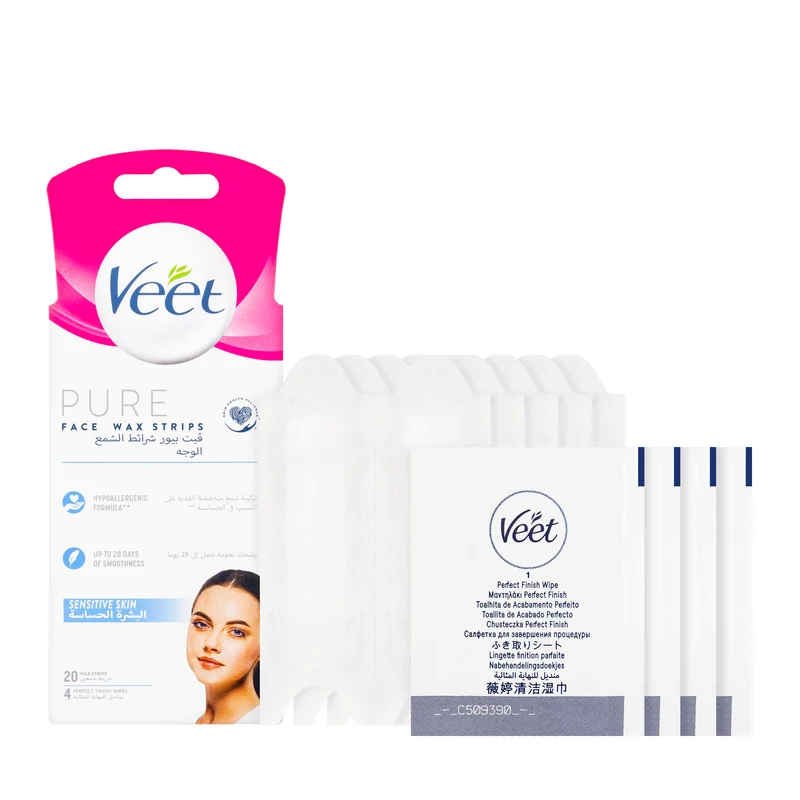 Veet Pure Face Wax Strips [Sensitive] 20 pcs