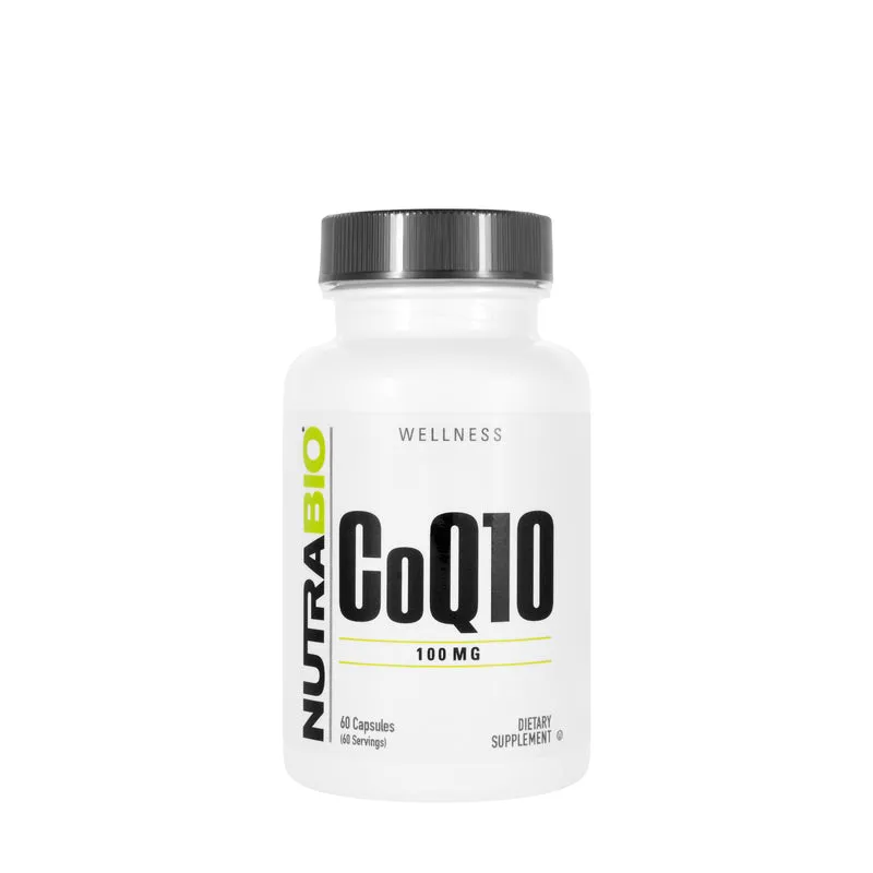 NutraBio Co-Enzyme Q10 100 mg 60 Tablets