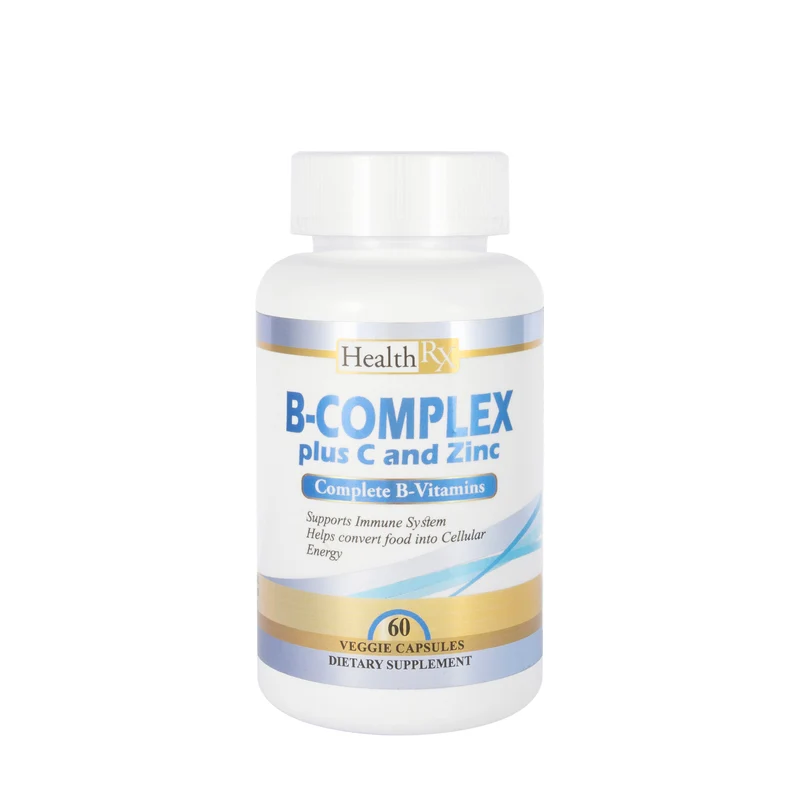 Health RX B-Complex Plus Vit-C & Zinc 60 Capsules