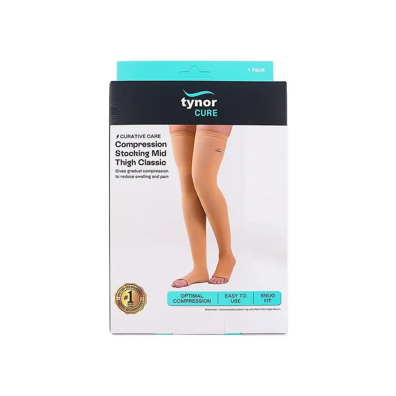Tynor Compression Stockings Mid Thigh Pair I 15