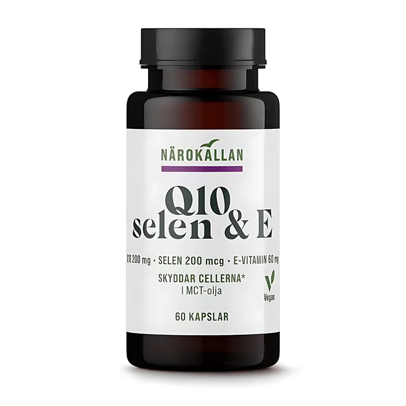 Närokällan Q10 200 mg + Selen & E 60 caps
