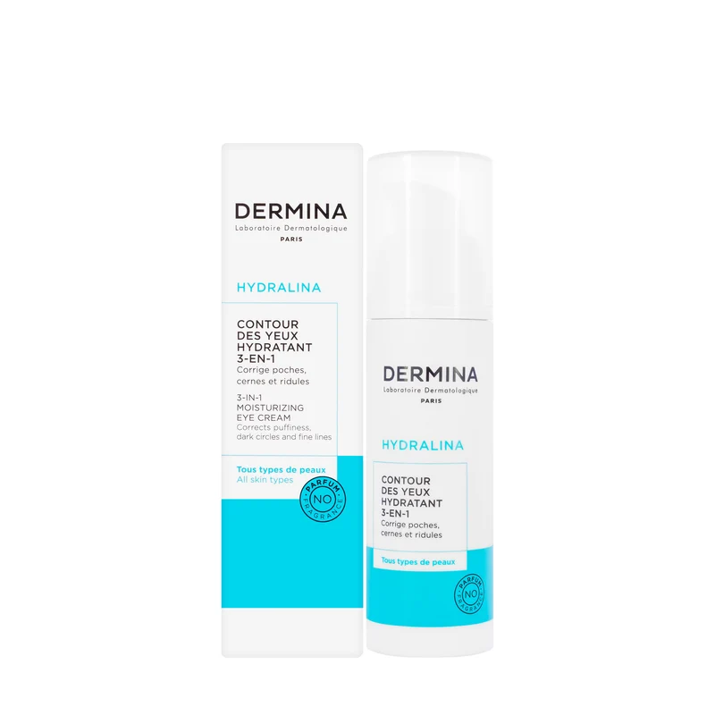 Dermina Hydralina 3In1 Moisturizing Eye Cream 20 Ml