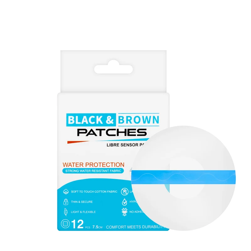 Black and Brown Libre Sensor 12 Patch