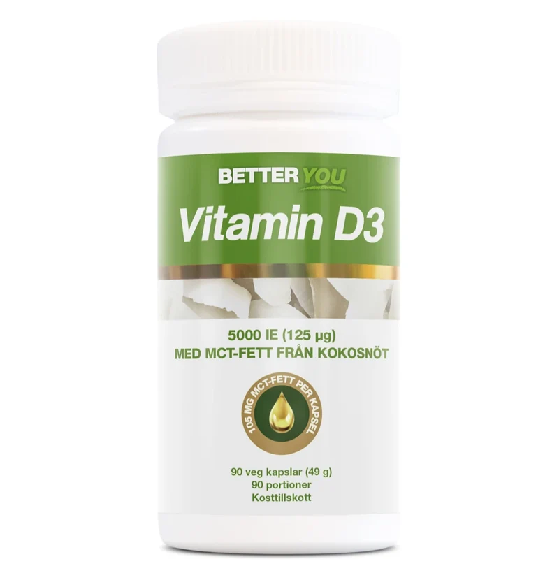 Better You Vitamin D3 5000IE + MCT 90 caps