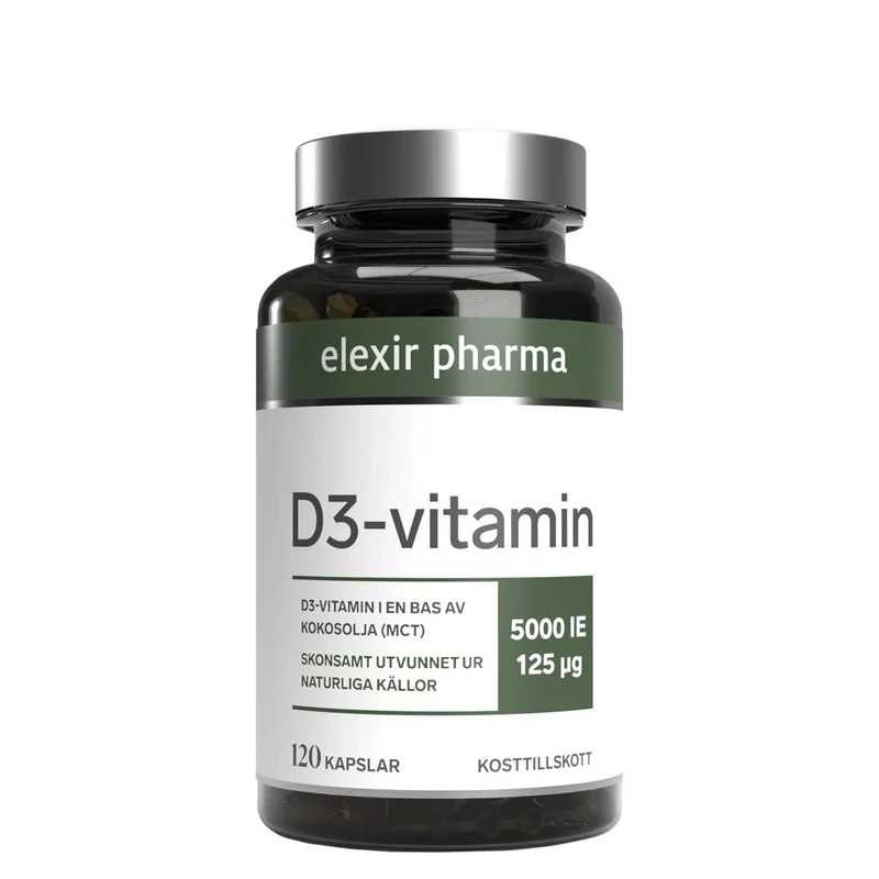 Elexir Pharma D3-Vitamin 5000IE 120 caps