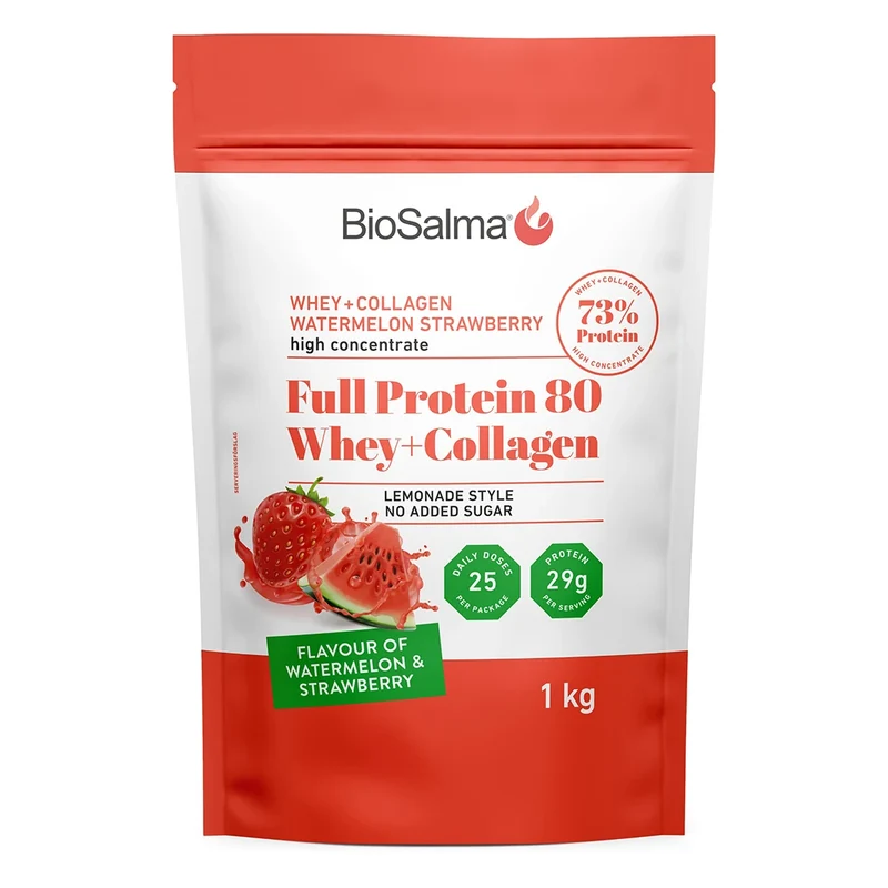 BioSalma Full Protein 80 Whey+Collagen Watermelon Strawberry