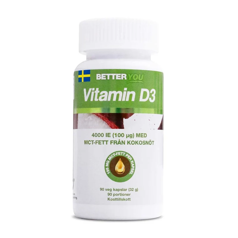 Better You Vitamin D3 4000 IE + MCT 90 caps