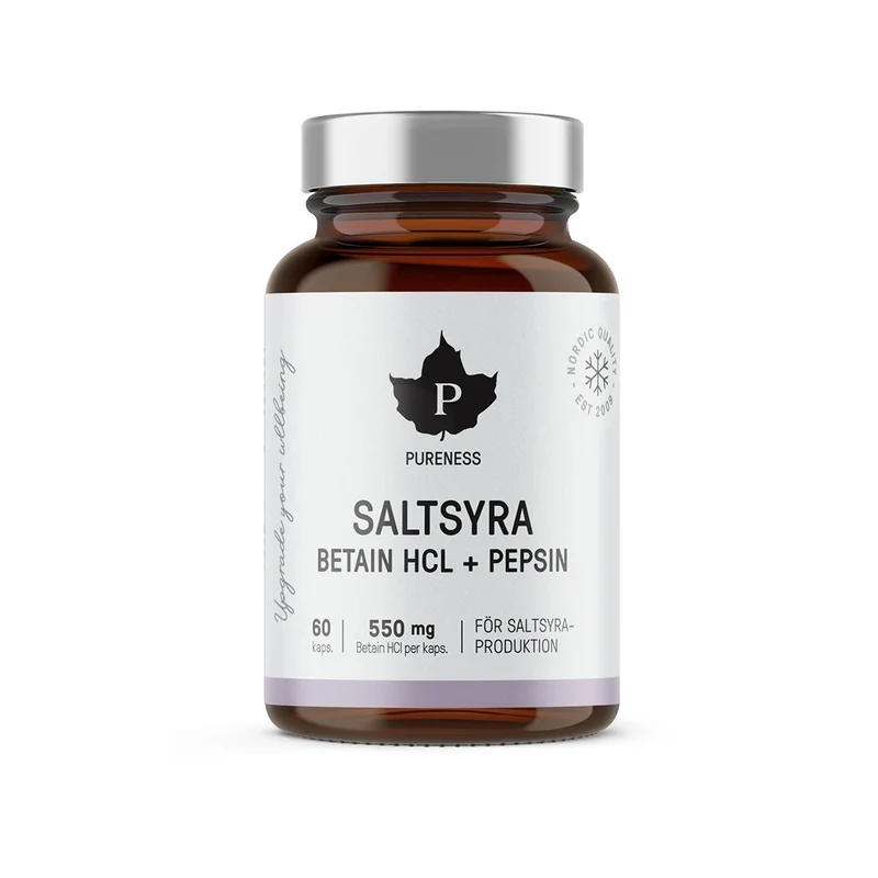 Pureness Beteine HCL -saltsyra 60 caps