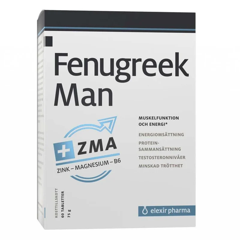 Elexir Pharma Fenugreek Man + ZMA 60 tabs