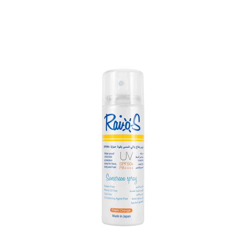 Raios Sunscreen [Fresh Orange] UV Spf50+ Spray 70 ml