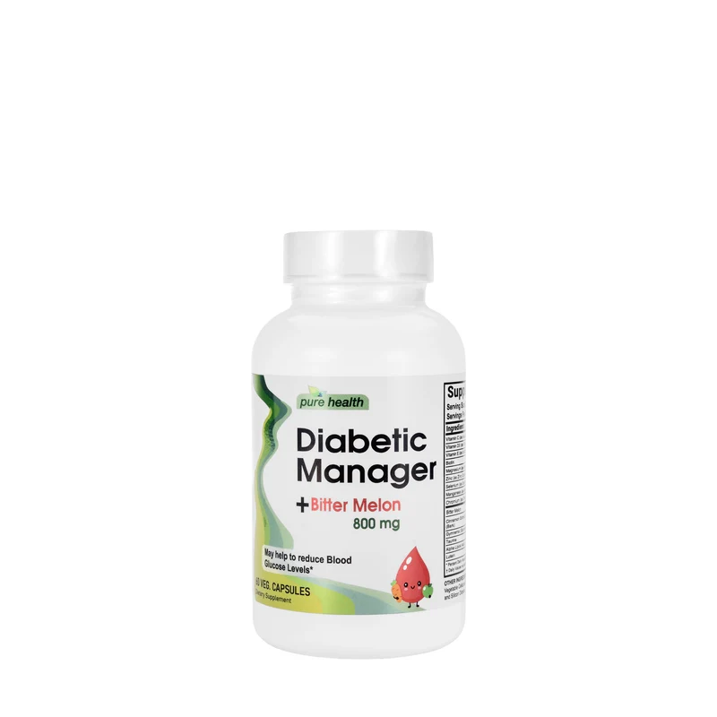 Pure HealthDiabetic Manager 800 mg 60 Capsules
