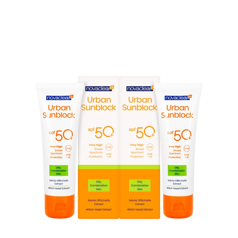 Novaclear Urban Sun [Oily Skin] Spf 50+Face Cream 40 ml 40 Ml 1+1 Offer