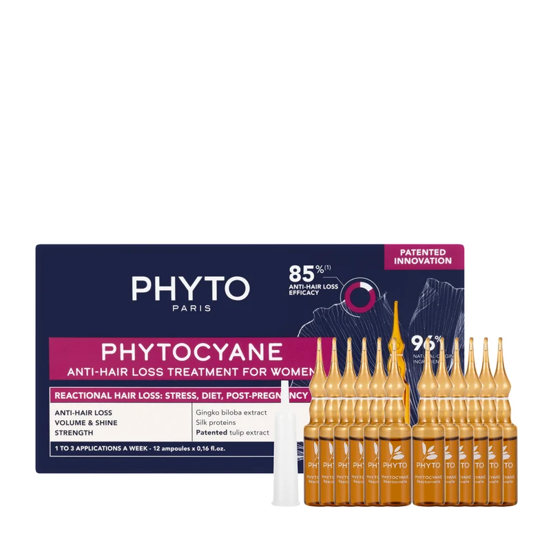 Phyto Phytocyane Reactional Anti-Hair Loss Set for Women 12 x 5 Ml Ampoules