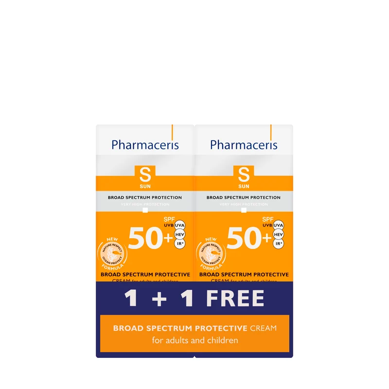 Pharmaceris S Broad Spectrum Protective Cream SPF 50+ Offer Pack (1+1) 50 Ml