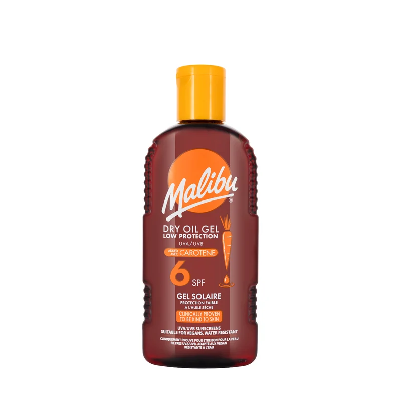 Malibu Spf 6 Dry Oil Gel 200 Ml [Carotene]