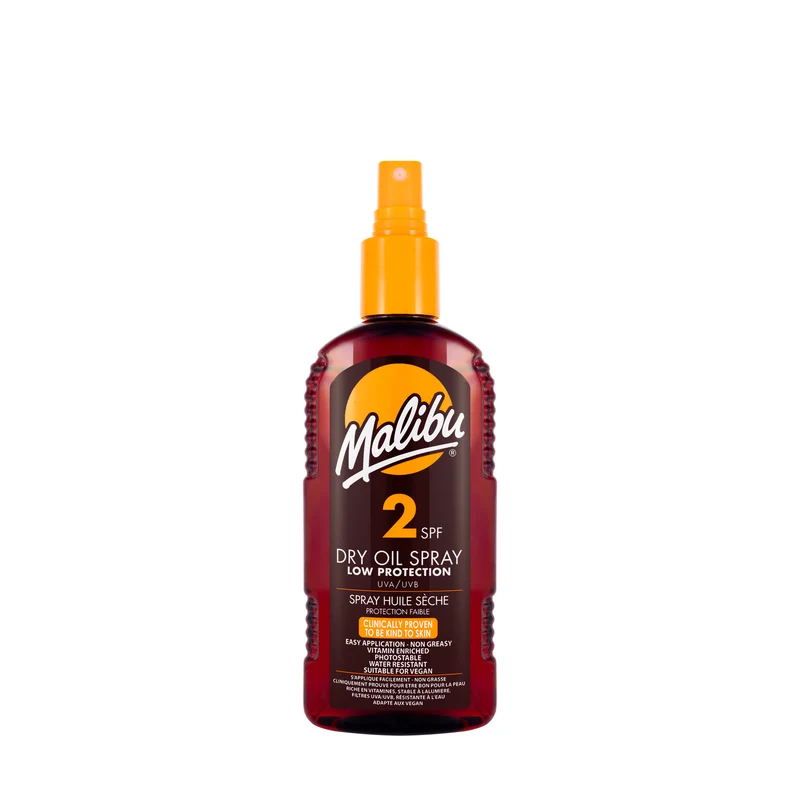 Malibu Spf 2 Dry Oil Spray 200 Ml