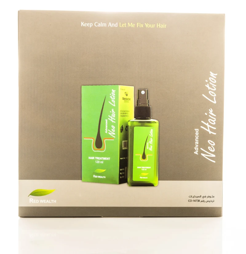 Neo Hair Lotion Green 3X120 Ml+Roller Free Offer