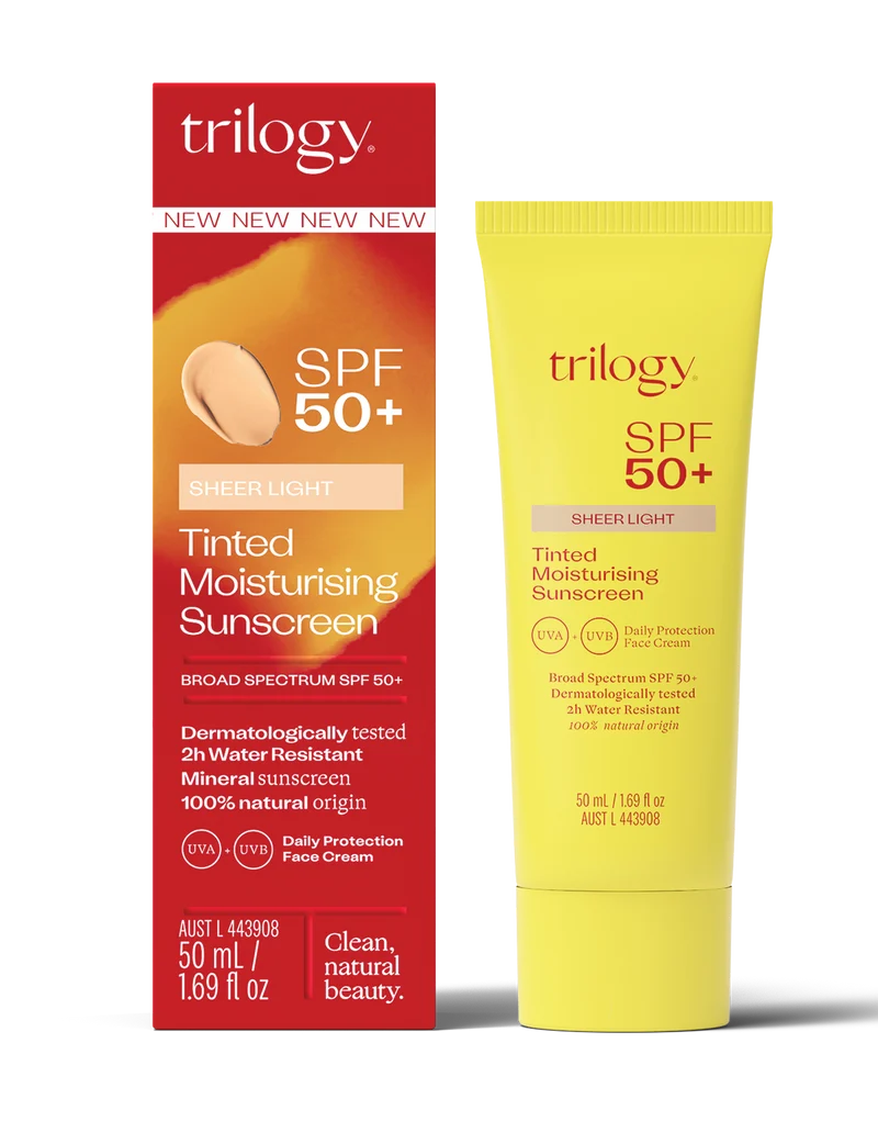 Trilogy SPF50+ Sheer Tinted Moisturising Sunscreen LIGHT