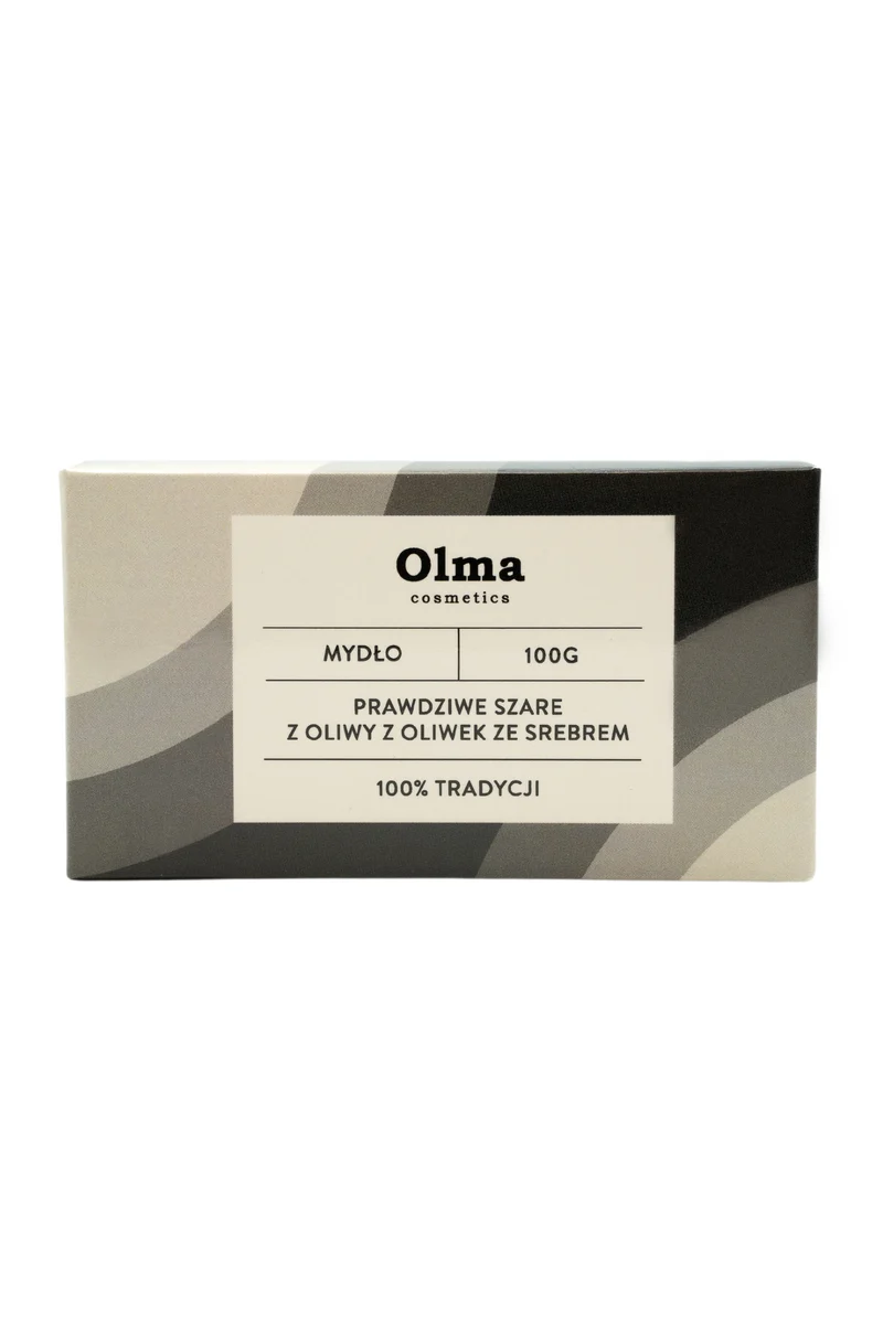 OLMA COSMETICS Echte graue Olivenölseife mit Silber (100 g)