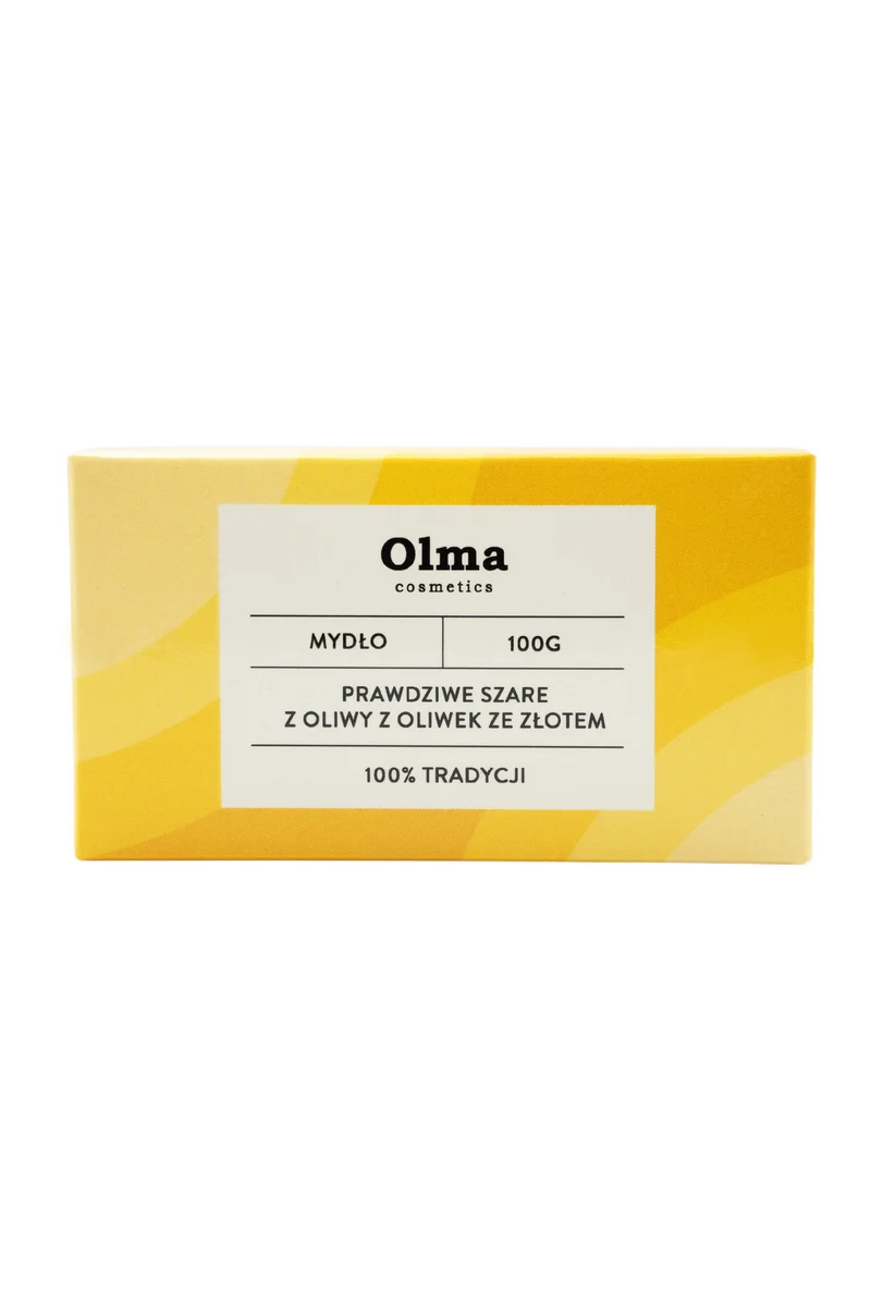 OLMA COSMETICS Echte graue Olivenölseife mit Gold (100 g)