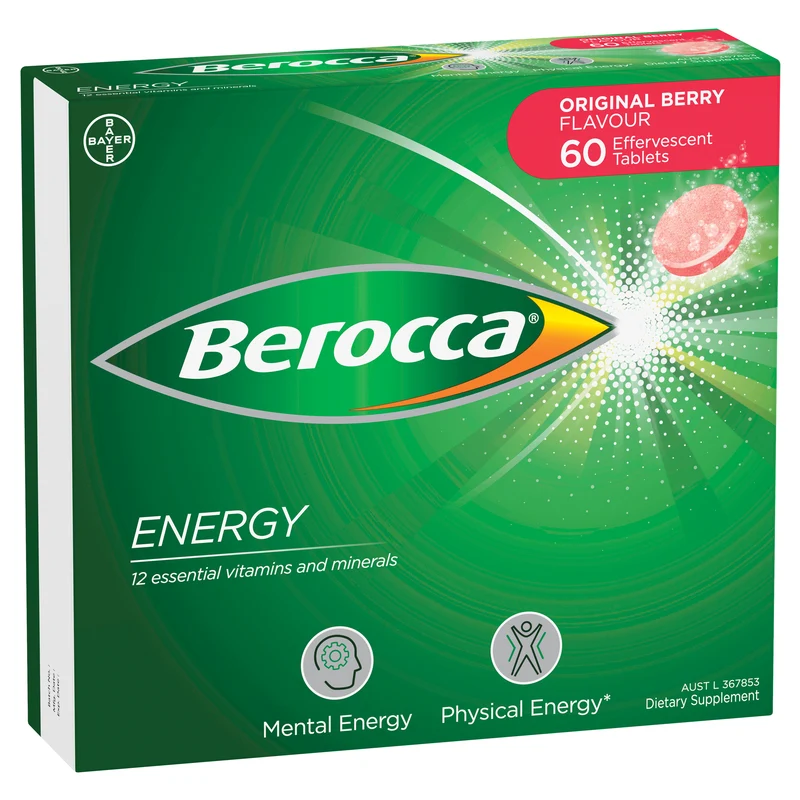 Berocca Original Berry Effervescent Tablets 60s