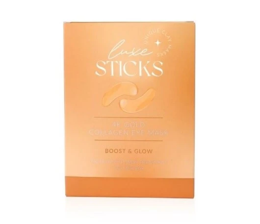 LuxeSticks 24K Gold & Collagen Crystal Eye Mask